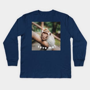 save me! Kids Long Sleeve T-Shirt